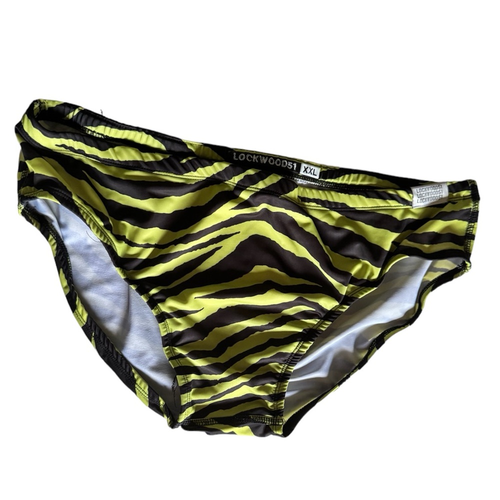 Lockwood51 lime green swim briefs